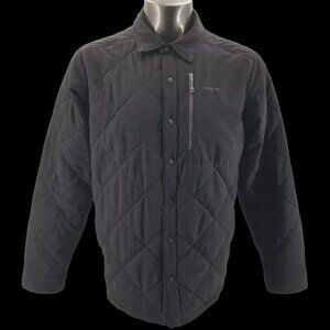 Patagonia Fitz Roy Tough Puff Diamond Quilted Snap Shirt Jacket Black Medium M
